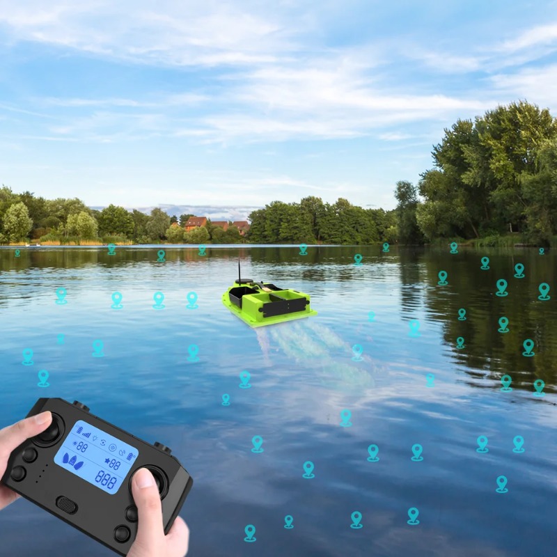 D19 GPS RC Bait Boat 600M 4 Ho - مراجعة Fishing Gps وسعره