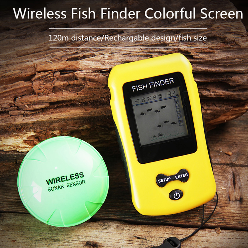 Brand New Colorful Wireless Fi - مراجعة Fishing Depth Finder وسعره