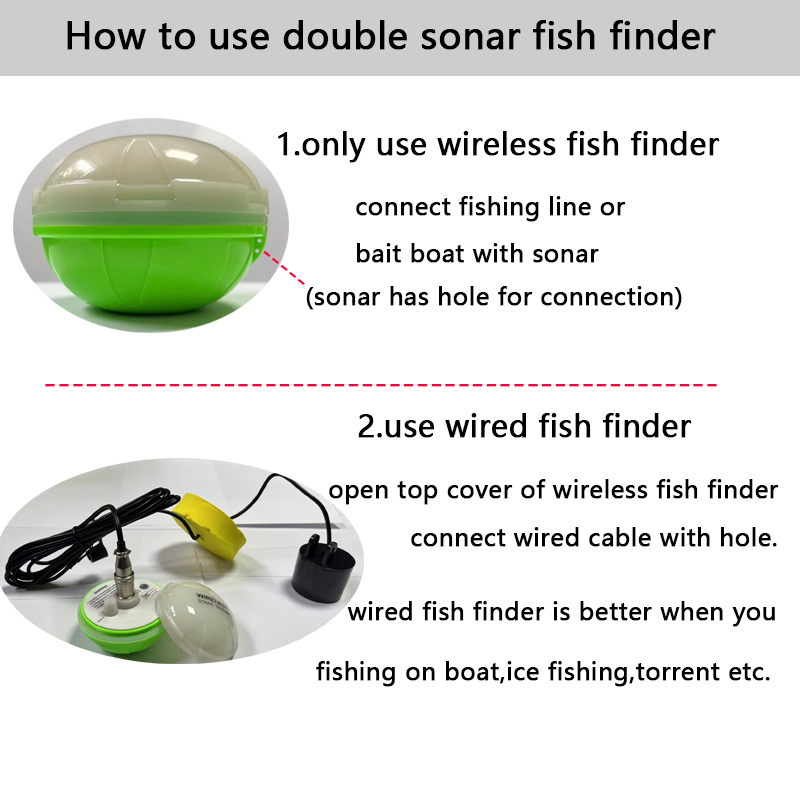 Portable Bluetooth Wireless So - مراجعة Fish Finder Portable وسعره