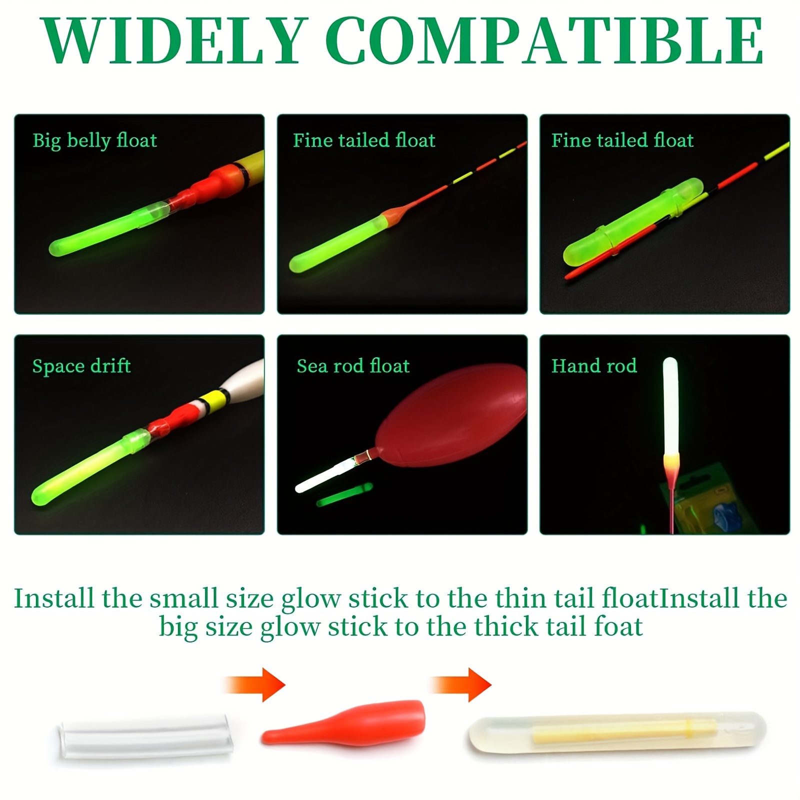 100PCS Fishing Glow Sticks Set - مراجعة Fish Alarm وسعره