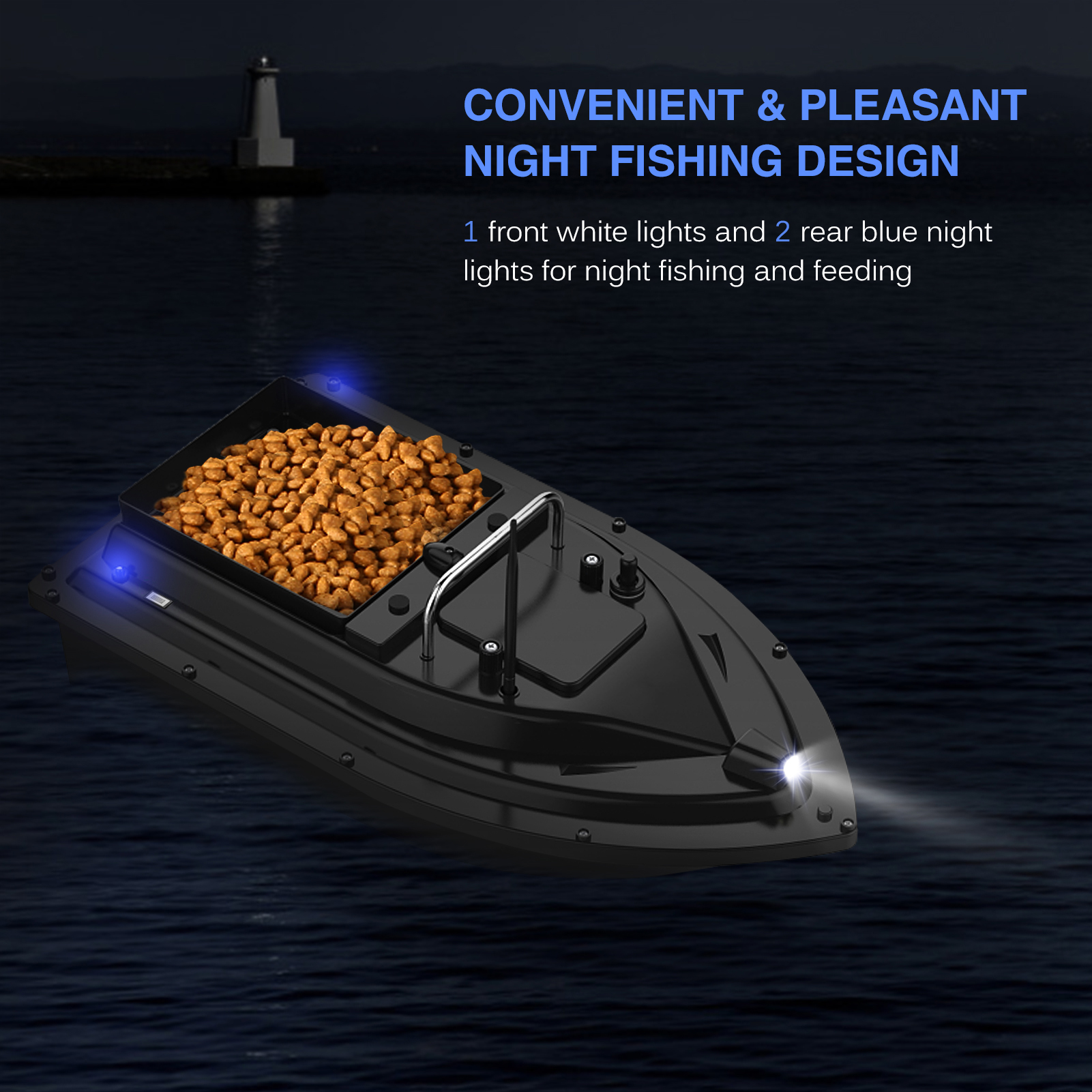 D16E GPS Fishing Bait Boat wit - مراجعة Fishing Gps وسعره